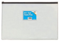 Tiger Zippy Bag Polypropylene A4 Plus 180 Micron Clear with Assorted Colour Zips