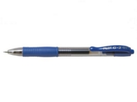 Pilot G-207 Retractable Gel Rollerball Pen 0.7mm Tip 0.39mm Line Blue (Pack 20)