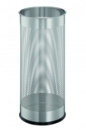 Durable Umbrella Stand Metal Perforated 285 Litre Silver 335023