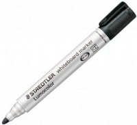 Staedtler Lumocolor Whiteboard Marker Bullet Tip 2mm Line Black (Pack 10)