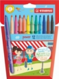 STABILO power Felt Pen 2mm Line Assorted Colours (Wallet 12)