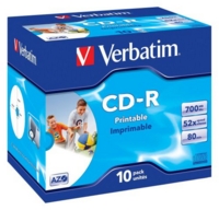 Verbatim CDR Printable 700MB Box of 10