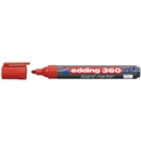 edding 360 Whiteboard Marker Bullet Tip 1.5-3mm Line Red (Pack 10)