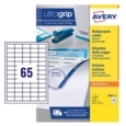 Avery Multipurpose Label 38x21.2mm 65 Per A4 Sheet White (Pack 2600 Labels) 3666-40