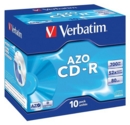 Verbatim CDR Crystal 700MB Box of 10