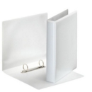 Esselte Essentials Presentation Ring Binder Polypropylene 2 D-Ring A5 25mm Rings White (Pack 12) 46571