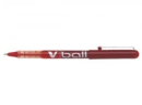 Pilot VBall Liquid Ink Rollerball Pen 0.5mm Tip 0.3mm Line Red (Pack 12)