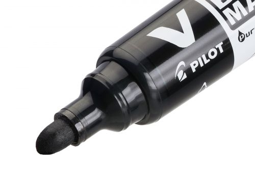 Pilot Begreen V-Board Master Whiteboard Marker Bullet Tip 2.3mm Line Black (Pack 10)