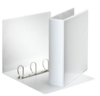 Esselte Essentials Presentation Ring Binder Polypropylene 4 D-Ring A4 50mm Rings White (Pack 10) 49705