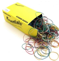 ValueX Rubber Elastic Band Assorted Sizes 454g Assorted Colours
