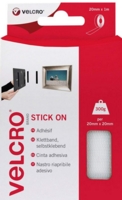 Velcro Sticky Hook and Loop Strip 20mmx1m White