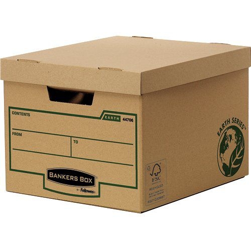 Fellowes Bankers Box Earth Series Standard Storage Box Board Brown (Pack 10) 4470601