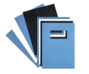 GBC Binding Cover Leathergrain Window/Plain A4 250gsm Black 25 Pairs (Pack 50) 46705E