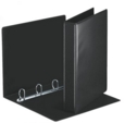 Esselte Essentials Presentation Ring Binder Polypropylene 4 D-Ring A4 30mm Rings Black (Pack 10) 49717