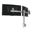 Durable Monitor Mount PRO for 2 Screens Up to 27 Inch with Desk Clamp Attachment 508523