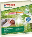 Edding 24 EcoLine Highlighter Pen Chisel Tip 2-5mm Line Assorted Colours (Pack 4)