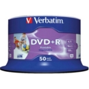 Verbatim DVD Plus R Inkjet Printable Spindle of 50
