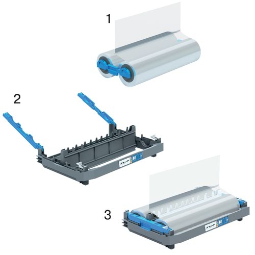 GBC Foton 30 Refillable Cartridge With Lamination Roll 75 Micron Laminates Up To 250 x A4 Sheets Gloss Finish Easy-Load 4410023