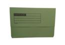 ValueX Document Wallet Manilla Foolscap Half Flap 250gsm Green (Pack 50)