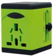 Swordfish VariPlug Dual USB Universal Travel Adapter Green