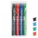 Edding 2000C Permanent Marker Bullet Tip 1.5-3mm Line Assorted Colours (Pack 4)