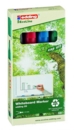 edding 29 EcoLine Whiteboard Marker Chisel Tip 1-5mm Line Assorted Colours (Pack 4)