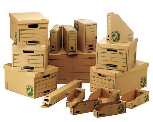 Fellowes Bankers Box Earth Series Large Storage Box Board Brown (Pack 10) 4470701