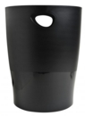 Exacompta Ecobin Waste Bin Plastic Round 15 Litre Black