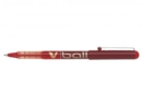 Pilot VBall Liquid Ink Rollerball Pen 0.7mm Tip 0.4mm Line Red (Pack 12)