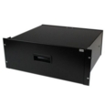 4U 19in Rack Black Steel Storage Drawer