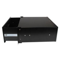 4U 19in Rack Black Steel Storage Drawer