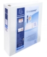 Exacompta Kreacover Presentation Ring Binder Polypropylene 4 D-Ring A4 Plus 60mm Rings White (Pack 10)