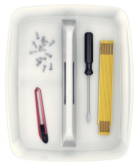 Leitz MyBox WOW Organiser Tray with Handle Large White 53220001
