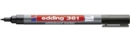 edding 361 Whiteboard Marker Bullet Tip 1mm Line Black (Pack 10)