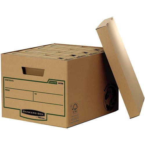 Fellowes Bankers Box Earth Series Standard Storage Box Board Brown (Pack 10) 4470601
