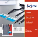 Avery Lanyard for Name Badges 440x20mm Black (Pack 10) 4828