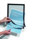 Durable Duraframe Magnetic Display Frame Self Adhesive A4 Black (Pack 10)