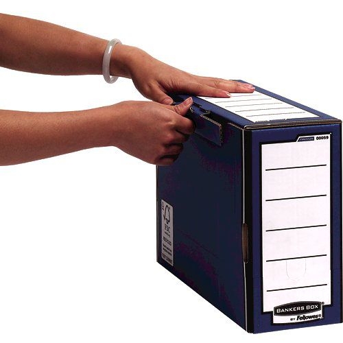 Fellowes Bankers Box Premium Transfer File Board Blue (Pack 10) 5902