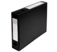 Exacompta Filing Box Polypropylene A4 60mm Spine Width Pres Stud Closure Black