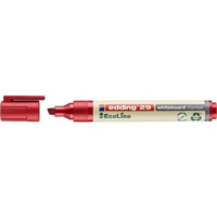 edding 29 EcoLine Whiteboard Marker Chisel Tip 1-5mm Line Red (Pack 10)