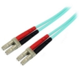 StarTech 2m Aqua MM 50 125 OM4 Fiber Optic Cable