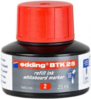 edding BTK 25 Bottled Refill Ink for Whiteboard Markers 25ml Red