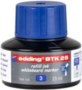 edding BTK 25 Bottled Refill Ink for Whiteboard Markers 25ml Blue