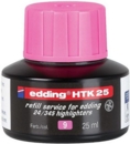 edding HTK 25 Bottled Refill Ink for Highlighter Pens 25ml Pink
