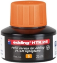 edding HTK 25 Bottled Refill Ink for Highlighter Pens 25ml Orange