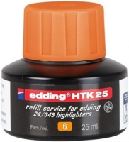 edding HTK 25 Bottled Refill Ink for Highlighter Pens 25ml Orange