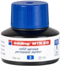 edding MTK 25 Bottled Refill Ink for Permanent Markers 25ml Blue