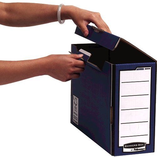 Fellowes Bankers Box Premium Transfer File Board Blue (Pack 10) 5902