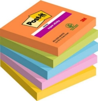 Post it Super Sticky Notes Boost Colours 76x76mm 90 Sheets (Pack of 5) 7100258933