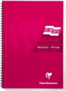 Clairefontaine Europa A4 Wirebound Card Cover Notebook Ruled 180 Pages Red (Pack 5)